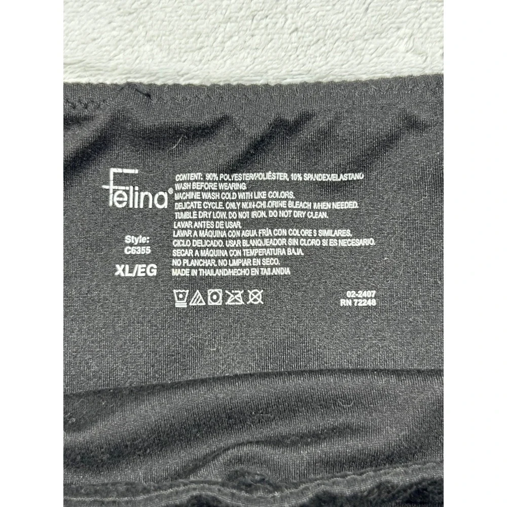 Felina Women Leggings XL Black High Waisted Yoga Active‎ Pants